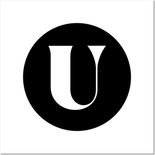 U (Letter Initial Monogram) Posters and Art